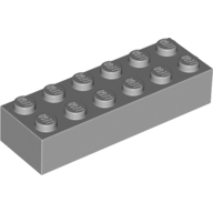 Lego kostka (kostička) 2x6, světle modro šedá (4274668, 4211795)